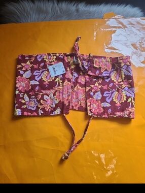 Nwt! Free People The Summer Of Love Convertible Bandeau In Wine Bordeaux